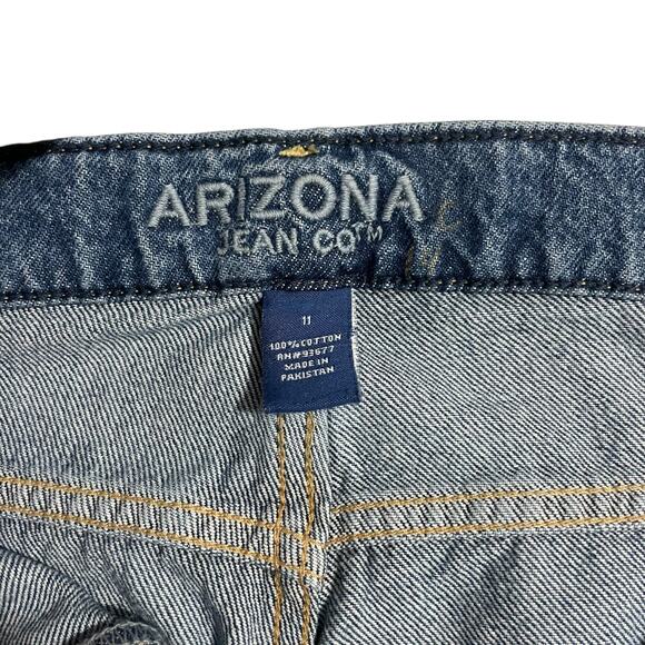 Arizona Jeans Womens Junior Size 11 Highest Rise Semi Relaxed Tapered Mom Jeans - Picture 6 of 11